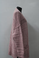 Style & Co. Women's Knit Open Front Cardigan Hibiscus 2XL