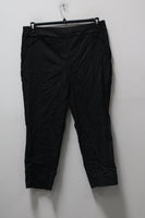 Alfred Dunner Petite Theater District Pinstripe Pants Black 10P