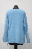 Style & Co. Women's Sweater Vneck Cozy Pullover Blue M