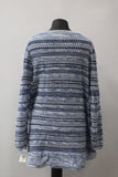 Style & Co. Women's Sweater Forward Seam Tunic Navy LARGE