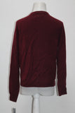 Karen Scott Luxsoft Pearl Button Cardigan Merlot S