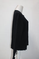 Karen Scott Petite Cardigan in Deep Black PXL