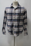 J.Crew Men's  Flannel Shirt Blue M Pre-Owned