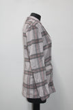 PROJECT 28 NYC Womens New Beige Striped Peacoat Casual Jacket M