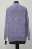 Karen Scott Petite Cable-Knit Marled Mock- Purple Bliss Marled PL