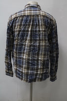 St Johns Bay Men's Classic Fit Flannel Shirt Brown L Pre-Owned