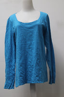 JCP Women's Top Blue L Pre-Owned