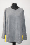 Charter Club Sweater Longsleeve Tipped Pullover Gray XL