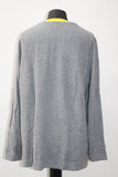 Charter Club Sweater Longsleeve Tipped Pullover Gray XL