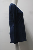 No Boundaries Women's Top Blue M Pre-Owned