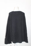 Style & Co. Women's Cotton Bell-Sleeve Sweater (Deep Black, 2XL)