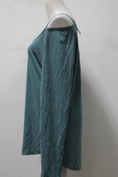 Time & Tru Women's Top Teal L Pre-Owned