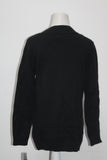 Karen Scott Beaded Faux Mockneck Sweater Black S