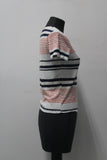 Sage Short Sleeve Women's Top Salmon Navy Stripe Large