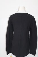 Alfani Petite Ribbed Swing Sweater Deep Black Petite Medium