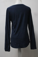 No Boundaries Women's Top Blue L Pre-Owned