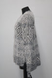 Style Co Petite Fair Isle Eyelash Sweater Grey Combo PXL