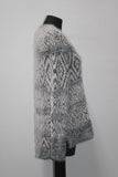 Style Co Petite Fair Isle Eyelash Sweater Grey Combo PXL