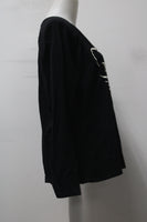 St Johns Bay Women's Top Black L Pre-Owned