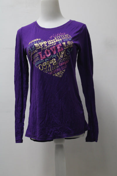 Hanes Women's Top Purple XL Pre-Owned