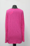 Maison Jules Dropped Shoulder V-Neck Jersey Top (Fuchsia, LARGE)