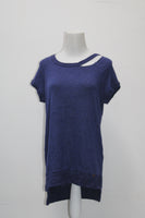 WILLIAM RAST Riley Cutout Top Indigo S