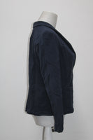 Style & Co. Women's Open-Front Terry Blazer Industrial Blue PM