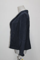 Style & Co. Women's Open-Front Terry Blazer Industrial Blue PM