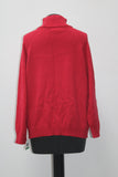 Karen Scott Petite Patterned Turtleneck Sweater New Red PL