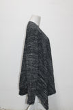 Style & Co. Women's  Marled Draped Front Cardigan Deep Blackwhite XXL