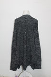 Style & Co. Women's  Marled Draped Front Cardigan Deep Blackwhite XXL