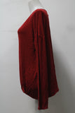 Bordeaux Women's Top Red M Pre-Owned