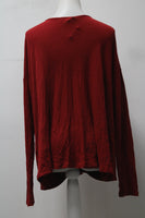 Bordeaux Women's Top Red M Pre-Owned