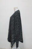 Style & Co. Women's  Marled Draped Front Cardigan Deep Blackwhite XXL