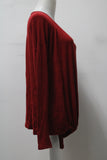 Bordeaux Women's Top Red M Pre-Owned