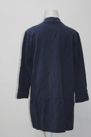 Karen Scott blue zip pocket open cardigan Medium