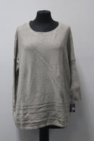 Style & Co. Women's Petite Textured Sweater Hammock Heather PM