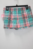 Jenni Plaid Boxer Pajama Shorts Plaid M