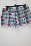 Jenni Cotton Flannel Pajama Shorts Navy Plaid S