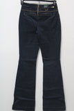 INC Womens High-Rise Contrast Stitching Flare Jeans Navy 2