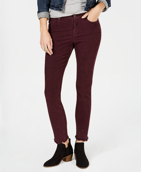 Style Co Corduroy Skinny Pants Berry Jam 8