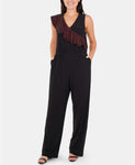 Ny Collection Blocked Lurex Jumpsuit Silver   PXS