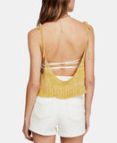 Free People Bombshell Open-Knit Tank Top