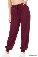 Zenana Women Soft French Terry Jogger Pants with Pockets, Sizes S - XL