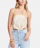 Free People Cool Cabana Cotton Tank Top White L