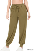 Zenana Women Soft French Terry Jogger Pants with Pockets, Sizes S - XL