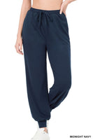 Zenana Women Soft French Terry Jogger Pants with Pockets, Sizes S - XL