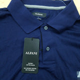 Alfani Mens Regular-Fit Solid Long-S Navy Blue L