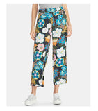 Rachel Roy Womens New Blue Floral Cropped Casual Pants S