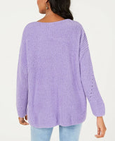 Style & Co. Women's Cozy Chenille V-Neck Sweater (Lilac Kiss, 2XL)